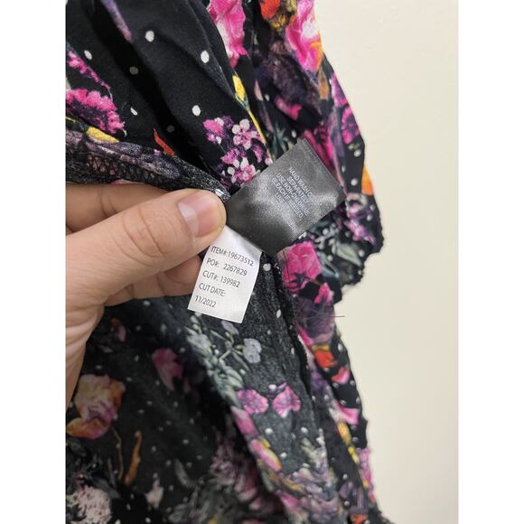 Romantic Whimsigoth Victorian Goth Kimono Dress 00 Floral Fairy Grunge Celestial - Picture 12 of 16